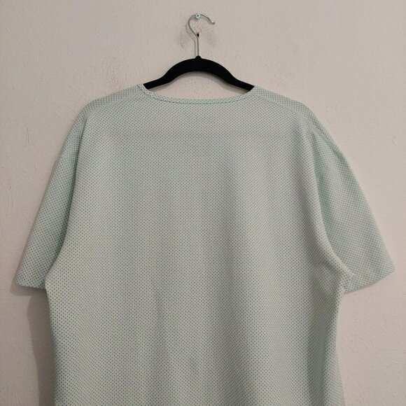 BYLT Drop Cut S/S Lux T-Shirt Men Size XL Light Green Pin Dot Modern Lightweight - Picture 8 of 11